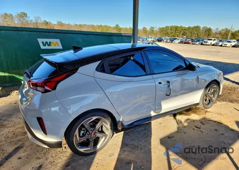 2019 Hyundai Veloster Turbo z USA, uszkodzony, nr VIN KMHTH6AB6KU014274